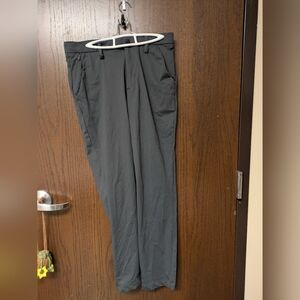 Stylus Dress Pants 32 x 32 Men's Charcoal Gray Flat Front